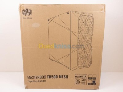 COOLER MASTER MASTERBOX TD500 MESH V2 - BOÎTIER MOYEN TOUR - VERRE TREMPÉ - 3FAN ARGB - BLANC