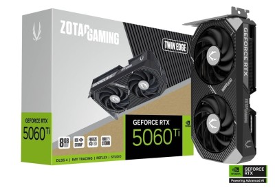 ZOTAC GAMING GEFORCE RTX 5060 TI TWIN EDGE - 16GB GDDR6 - DLSS 4 - RAY TRACING - REFLEX