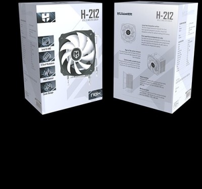 NOX HUMMER H-212 - REFROIDISSEUR CPU - INTEL & AMD - 120MM FAN - SILENCIEUX - ALUMINIUM - BLACK