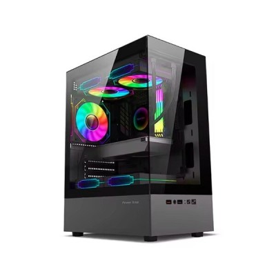 VORTEX DOMINATE - BOITIER MOYEN TOUR ATX - VERRE TREMPÉ - 360 mm - 4 FANS ARGB - AIRFLOW - BLACK