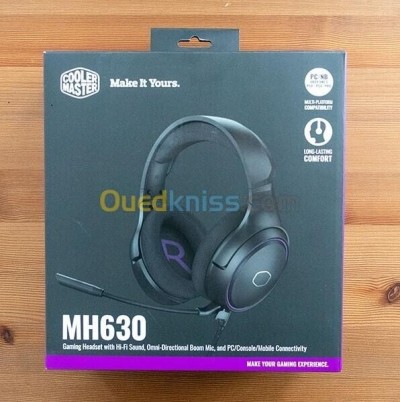 COOLER MASTER MH630 - CASQUE-MICRO FILAIRE - GAMING CIRCUMAURAL -STÉRÉO - FLEXIBLE - USB - BLACK 