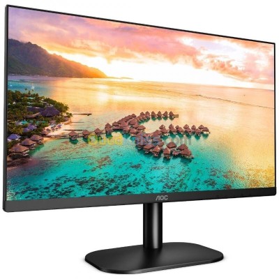 Ecran AOC 24B2XH 24"  Full HD - 75 HZ - Format Large 16/9 - Dalle IPS - HDMI - VGA - Noir
