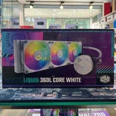 COOLER MASTER MASTERLIQUID 360L CORE ARGB - WATERCOOLING WHITE EDITION - INTEL ET AMD - 3 FAN 120 MM