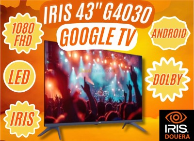 TV IRIS 43" G4030 - FULL HD - GOOGLE TV - ANDROID - BELUTOOTH - EYE CARE - DOLBY AUDIO - GOOGEL CAST