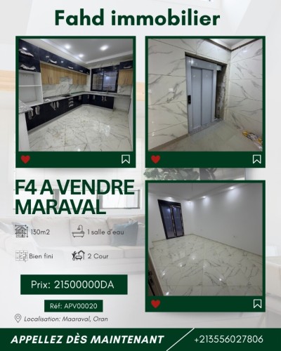 Vente Appartement F4 Oran Oran