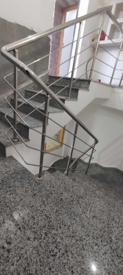 Rampe d'escalier en inox 