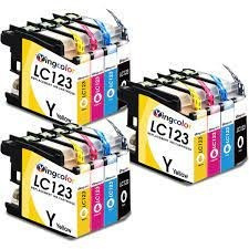 CARTOUCHE BROTHER LC123BK  CY MG YL NOIR ET COULEUR COMP PACK INK MASTER