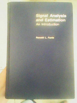 Signal Analysis and Estimation 