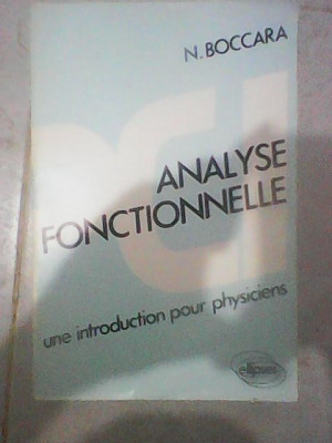 livres-magazines-titre-analyse-fonctionnelle-une-introduction-pour-physiciens-alger-centre-algerie