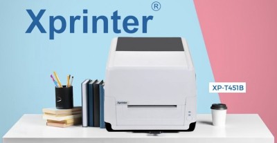 Imprimante thermique CODE BARRE & bordereau Xprinter XP-T451B avec Ribon