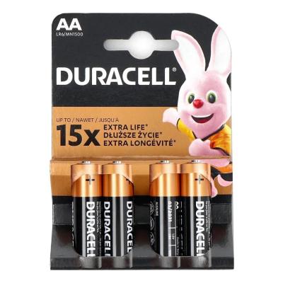 Pile Duracell Alkaline AA LR06 1.5V (paquét de 4 Secable) Original