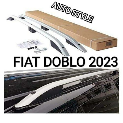 Barre de toit FIAT DOBLO 2023 gris alluminium /NOIR MAT
