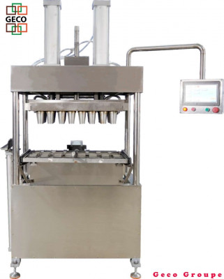 Machine semi-automatique de fabrication des gobelets en gaufrette 