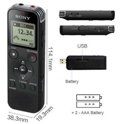 Dictaphone SONY ICD-PX470 4GB 62 Heurs