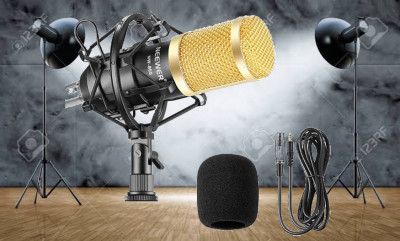 Microphone Professional Studio Pc + Trépied - Sf920- Noir - Prix en Algérie