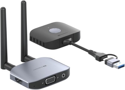 Hagibis Dual USB A & USB C Wireless HDMI Transmitter & Receiver Extender Kits,  5GHz 50m
