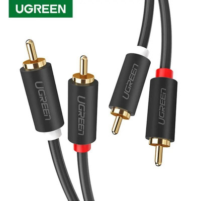 كابل-ugreen-cable-rca-2rca-male-vers-audio-stereo-plaque-or-double-blindage-بئر-توتة-الجزائر