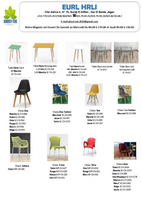 chaises-fauteuils-scandinave-bordj-el-kiffan-alger-algerie