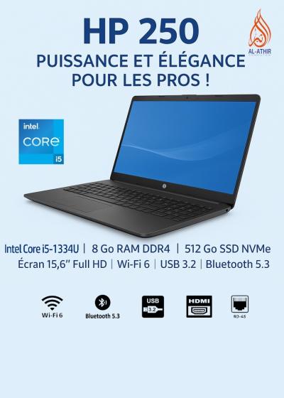 HP 250 Core i5-1334U 8Go RAM 512Go SSD Ecran 15.6" FHD