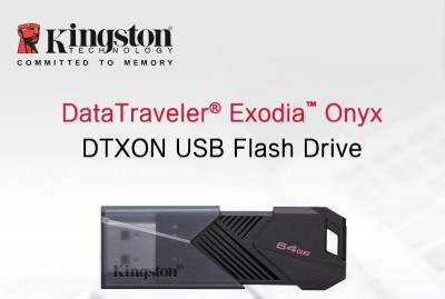الأصلي يتكلم  KINGSTON-Clé USB 64 Go EXODIO ONYX  USB 3.2 Origine