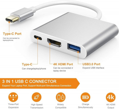 ADAPTATEUR T C TO USB-HDMI-T C P-03