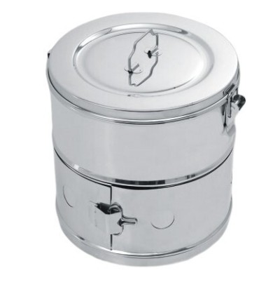 Tambours de stérilisation en inox A 2 ETAGES