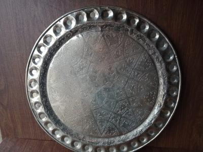 Plateau oriental ( Snei ) en cuivre blanc