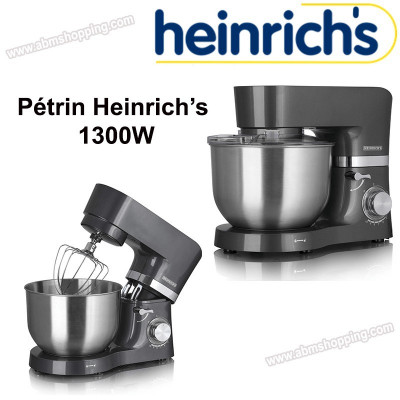 Robot pétrin 6,5 Litres 1300W Heinrich's