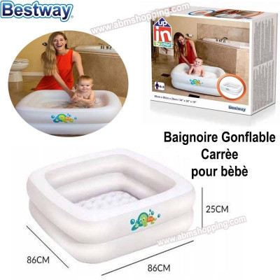 Baignoire gonflable carrée pour bébé  Bestway