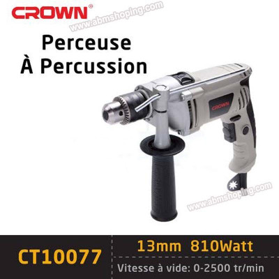 Chignole, Perceuse à percussion 13mm 810W – CROWN