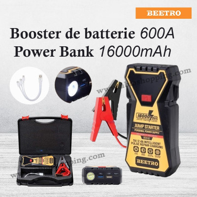 Booster de batterie 600A Power Bank 16000mAh  BEETRO