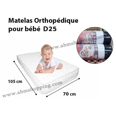 Matelas Orthopédique pour bébé 105 70 cm