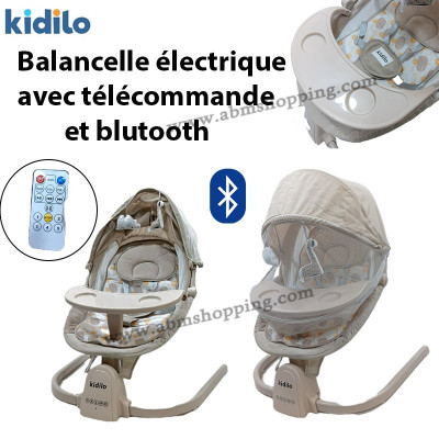 Balancelle électrique avec télécommande et Bluetooth | kidilo