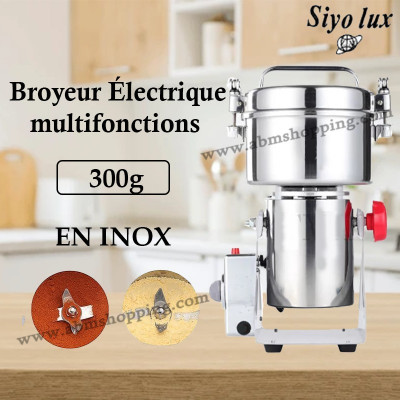 Broyeur Électrique multifonctions 300g en acier inoxydable | Siyo lux