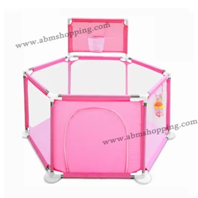 Parc de jeux avec Panier de Basket et 30 balles 66.5 x 70 x 128 x 140 cm