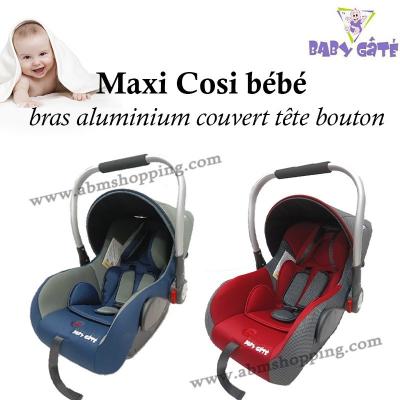 Maxi Cosi bébé bras aluminium couvert tête bouton | Baby Gâté