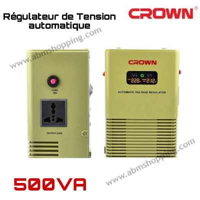 أكسسوارات-إلكترونية-regulateur-de-tension-automatique-500va-crown-دار-البيضاء-الجزائر
