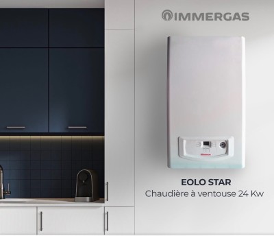 Chaudière murale immergas GTA 24kw à ventouse 