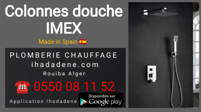 construction-travaux-colonne-de-douche-encastree-et-apparente-imex-rouiba-alger-algerie