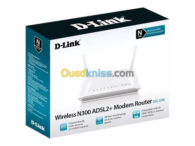 D-LINK MODEM ROUTEUR DSL-2750U WIRELESS N 300 ADSL2