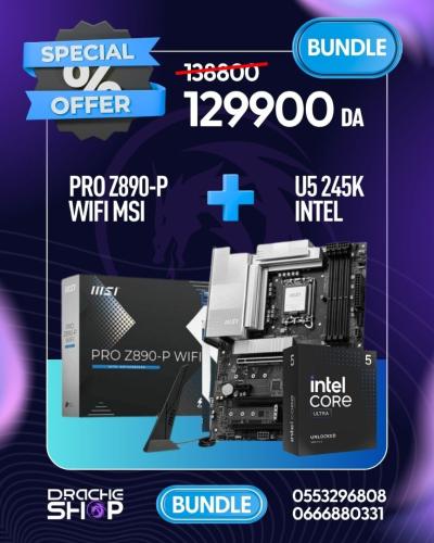 Combo Z890-P Wifi MSI+ Intel ULtra 5 245K
