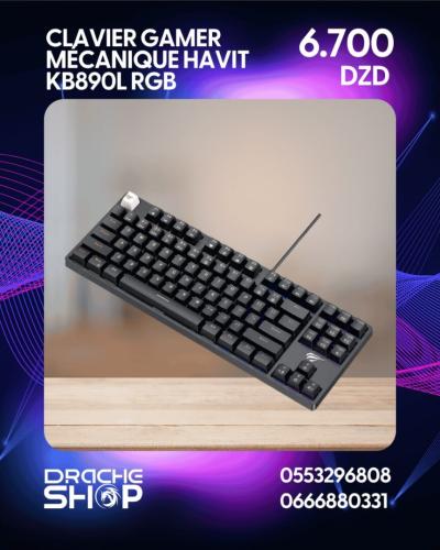 Clavier gamer mécanique havit kb890l RGB