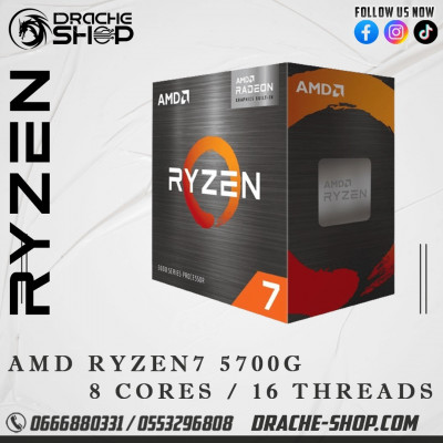 Processeur AMD Ryzen 7 5700G Wraith Stealth (3.8 GHz/4.6 GHz)