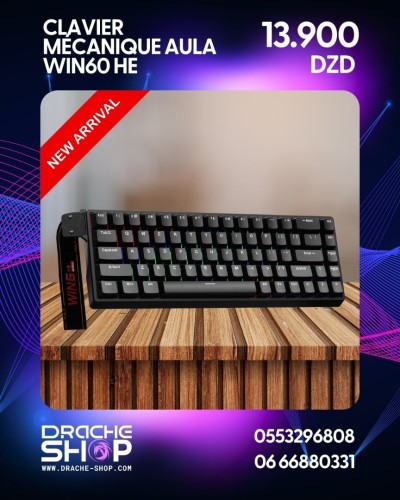 Clavier Gaming mécanique 60% AULA WIN60 HE