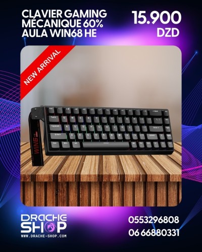 Clavier Gaming mécanique 60% AULA WIN68 HE