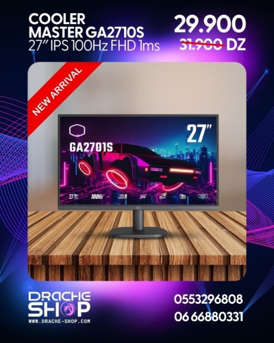 Ecran Cooler Master GA2710S 27 Pouces IPS FHD 100Hz 1ms
