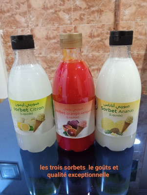 غذائي-les-nouveaux-parfums-des-sorbet-pour-glaces-de-cette-etai-citron-ananas-et-orange-sanguine-تيمزريت-بجاية-الجزائر