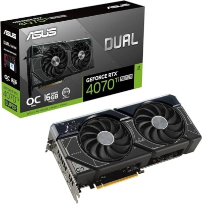 CARTE GRAPHIQUE ASUS Dual GeForce RTX 4070 Ti SUPER OC Edition 16 Go