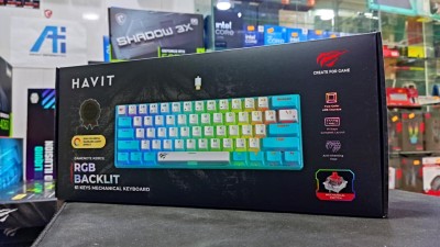 CLAVIER HAVIT MECANIQUE KB903L BLUE/WHITE