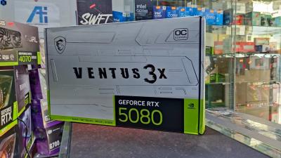 CARTE GRAPHIQUE RTX 5080 MSI VENTUS 3X 16GB GDDR7 OC WHITE
